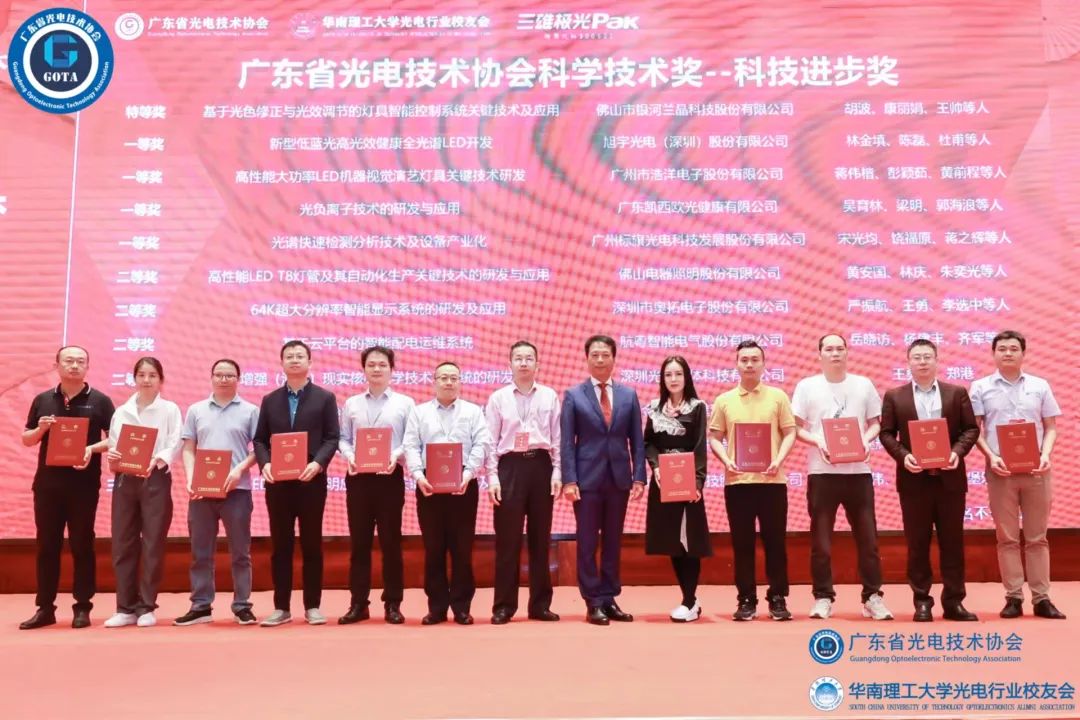 喜报 | 标旗光电荣获广东省光电技术协会科技进步奖一等奖！